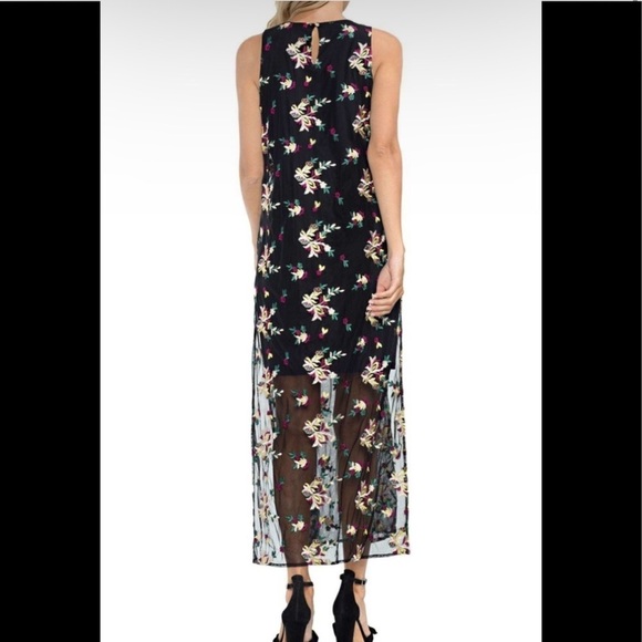 Vince Camuto Large Sleeveless Maxi Embroidered Floral Dress Spring Tropical - Picture 16 of 16